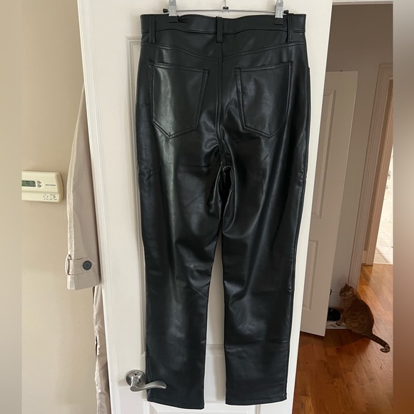 Abercrombie Vegan Leather 90s Straight Pants - Picture 5 of 6